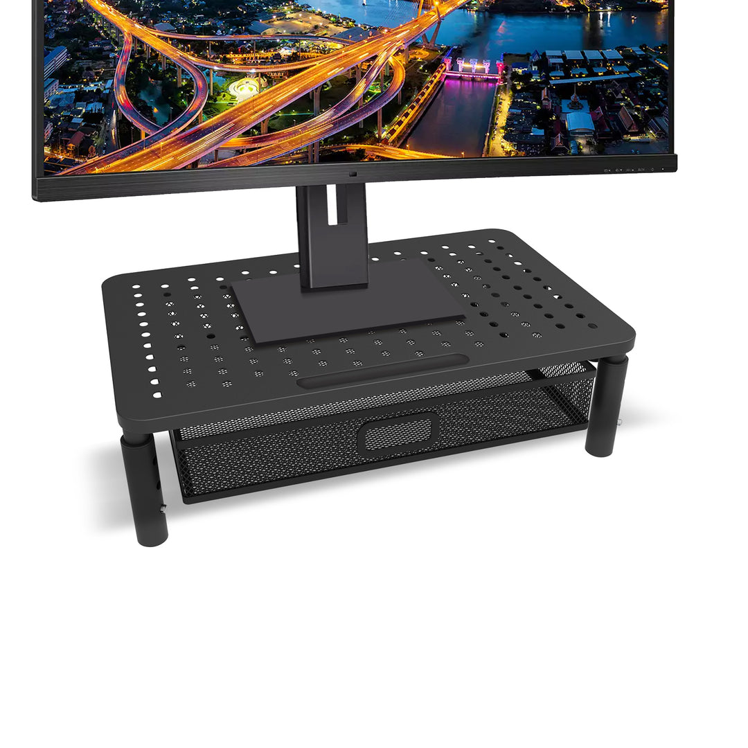 Maclean Monitor-/Laptop-Ständer mit Schublade , 13-32", MC-947