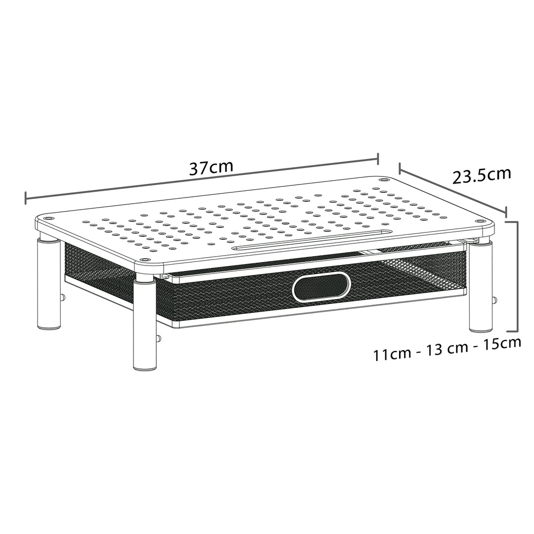 Maclean Monitor-/Laptop-Ständer mit Schublade , 13-32", MC-947