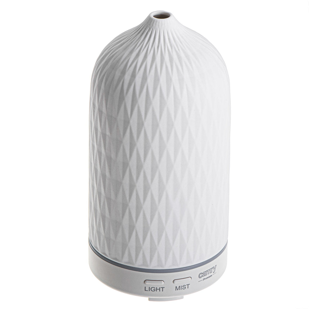 Camry CR 7970 Ultraschall-Aromadiffusor 3in1, 3 Funktionen: Aromatherapie, Schonende Befeuchtung, Stimmungslampen,Ultraschallfrequenz: 2,4MHz, Fassungsvermögen: 100ml, Befeuchtungsleistung: 20-30ml/h