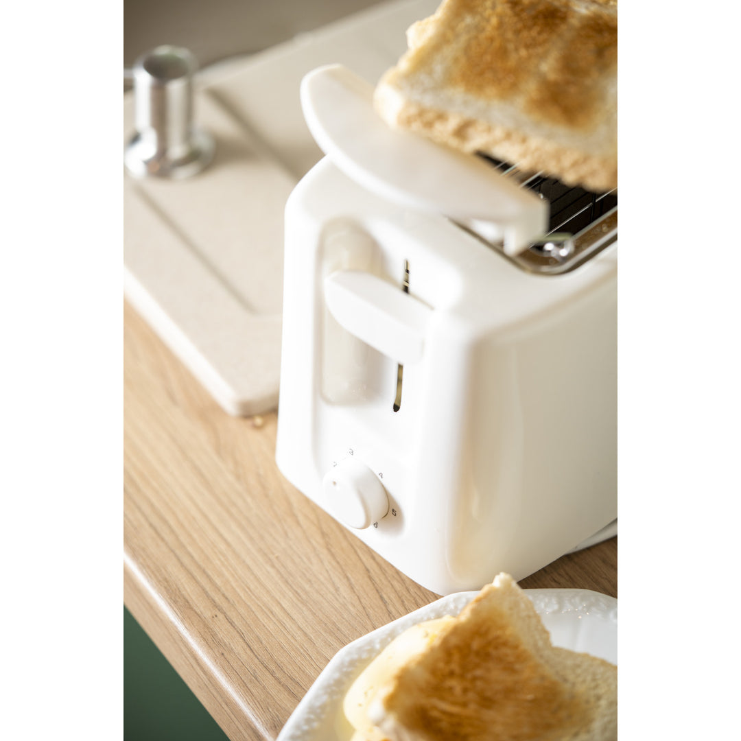 Adler Toaster, 6 Regelstufen, Brötchenrost, 900W, weiß, AD 3223