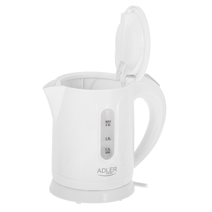 Adler kabelloser Wasserkocher, Fassungsvermögen 0,8 l, Leistung 850 W, AD1371