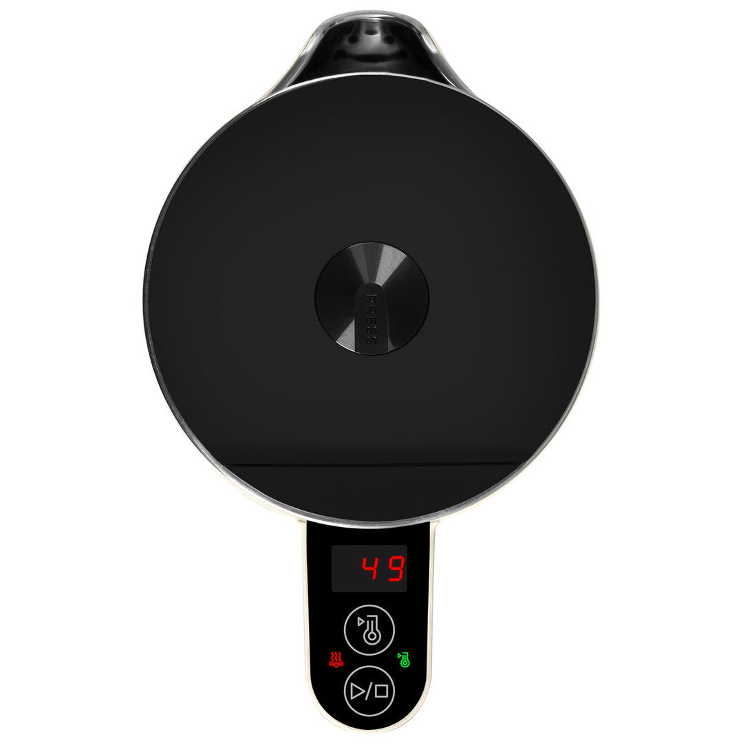 Konzept Norwood RK3305 Edelstahl-Wasserkocher Temperaturregelung Warmhalten 1.5L 1850-2200W Dunkelgrau