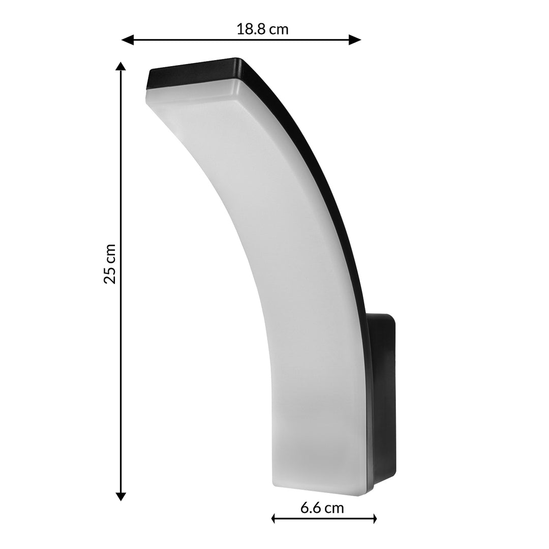 Maclean LED-Lampe schwarz 20W IP65 2750lm neutralweiß 4000K MCE511 B