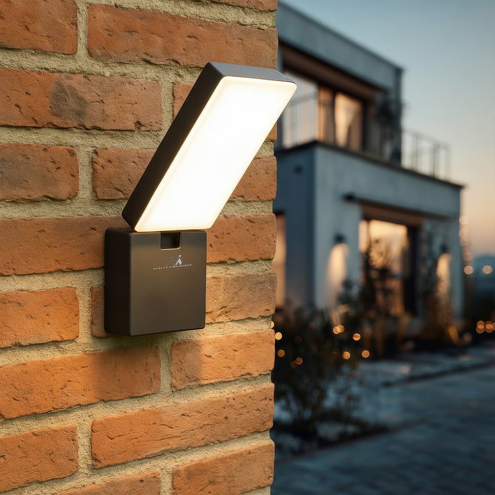Maclean LED Lampe grau 10W 700lm IP65 neutral weiß 4000K