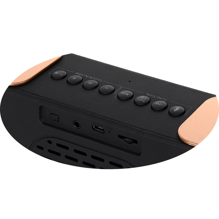 Adler AD 1190 Copper kabelloser Radiowecker mit LED-Display und Bluetooth-Funktion