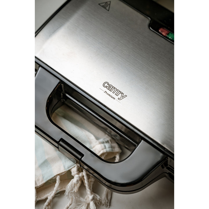 Camry Sandwichtoaster, für 2 Sandwiches, maximale Leistung 1300 W, Antihaftbeschichtung, CR 3054