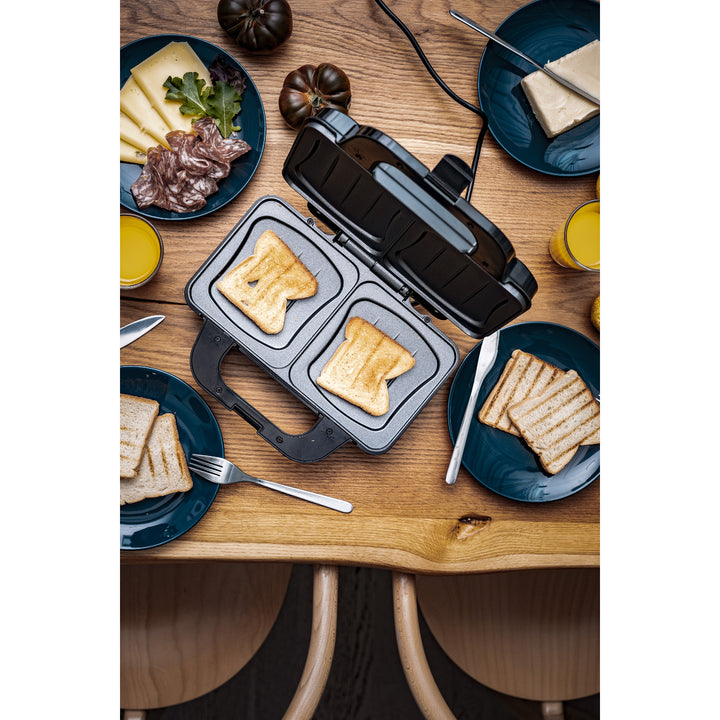 Camry Sandwichtoaster, für 2 Sandwiches, maximale Leistung 1300 W, Antihaftbeschichtung, CR 3054