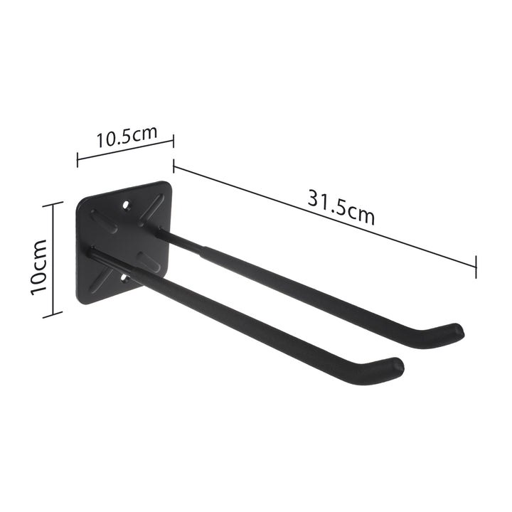 2er Set Maclean Wandhalterungen für Werkzeuge Räder Leiter Fahrrad Stahl max. Belastung 70kg