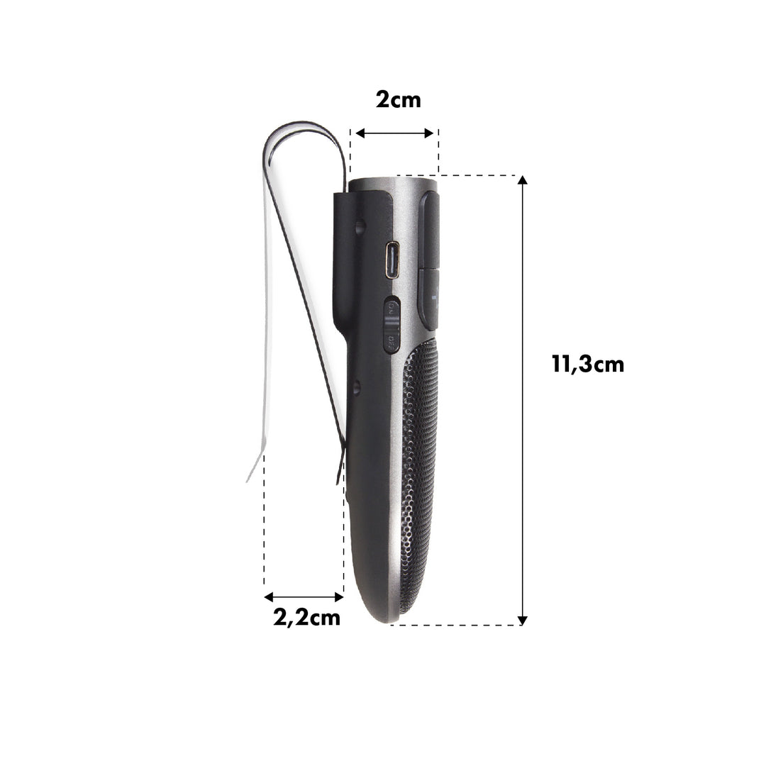 Bluetooth 5.0-Freisprecheinrichtung Audiocore AC480 A2DP, 2-W-Lautsprecher, Google, Siri