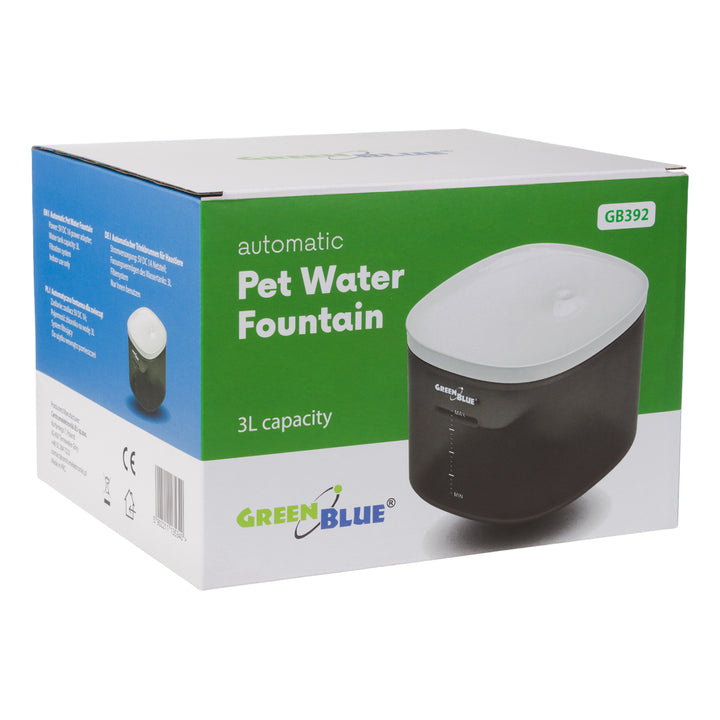 GreenBlue automatischer Wasserspender Tiertränke, 3L, USB 5V1A, GB392