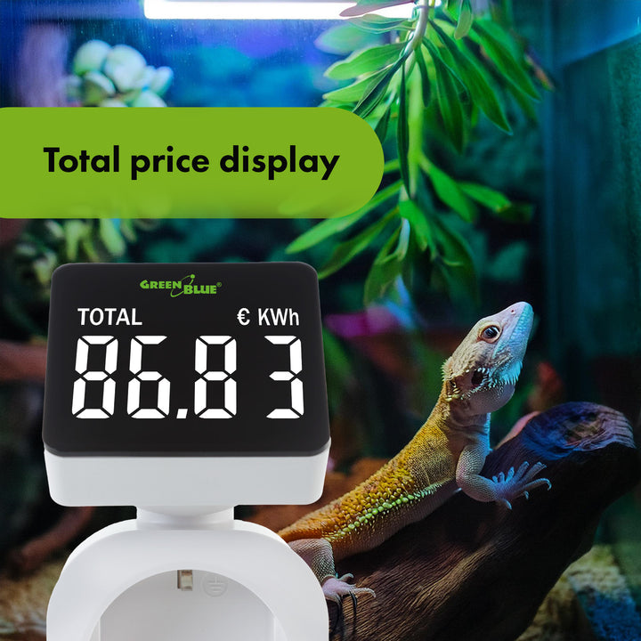 GreenBlue Energiezähler, Wattmeter, 16A, max. 3680W, Unterspeicher, GB620 E