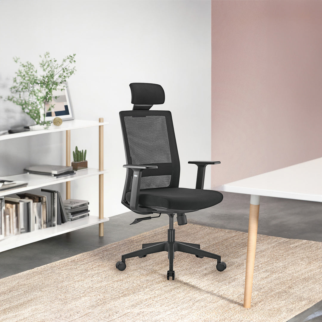 Ergonomischer Premium-Bürostuhl mit hoher Rückenlehne Ergo Office, max 150kg, ER-425