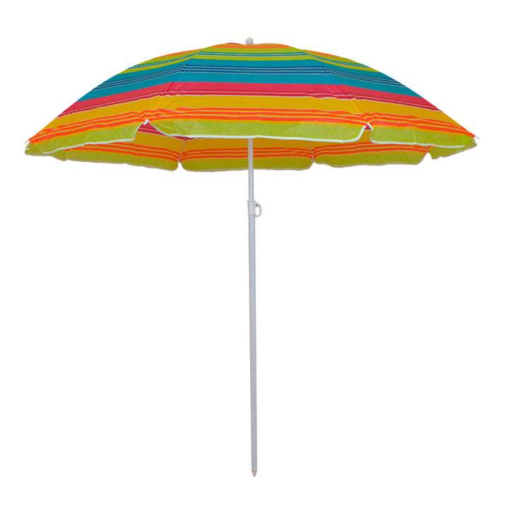 Gartenschirm Master Grill&Party, Durchmesser 180 cm, bunte Streifen, JKB02