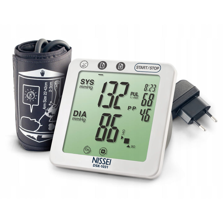 Nissei Blutdruckmessgerät, automatisch, Arrhythmie-Erkennung, DSK-1031