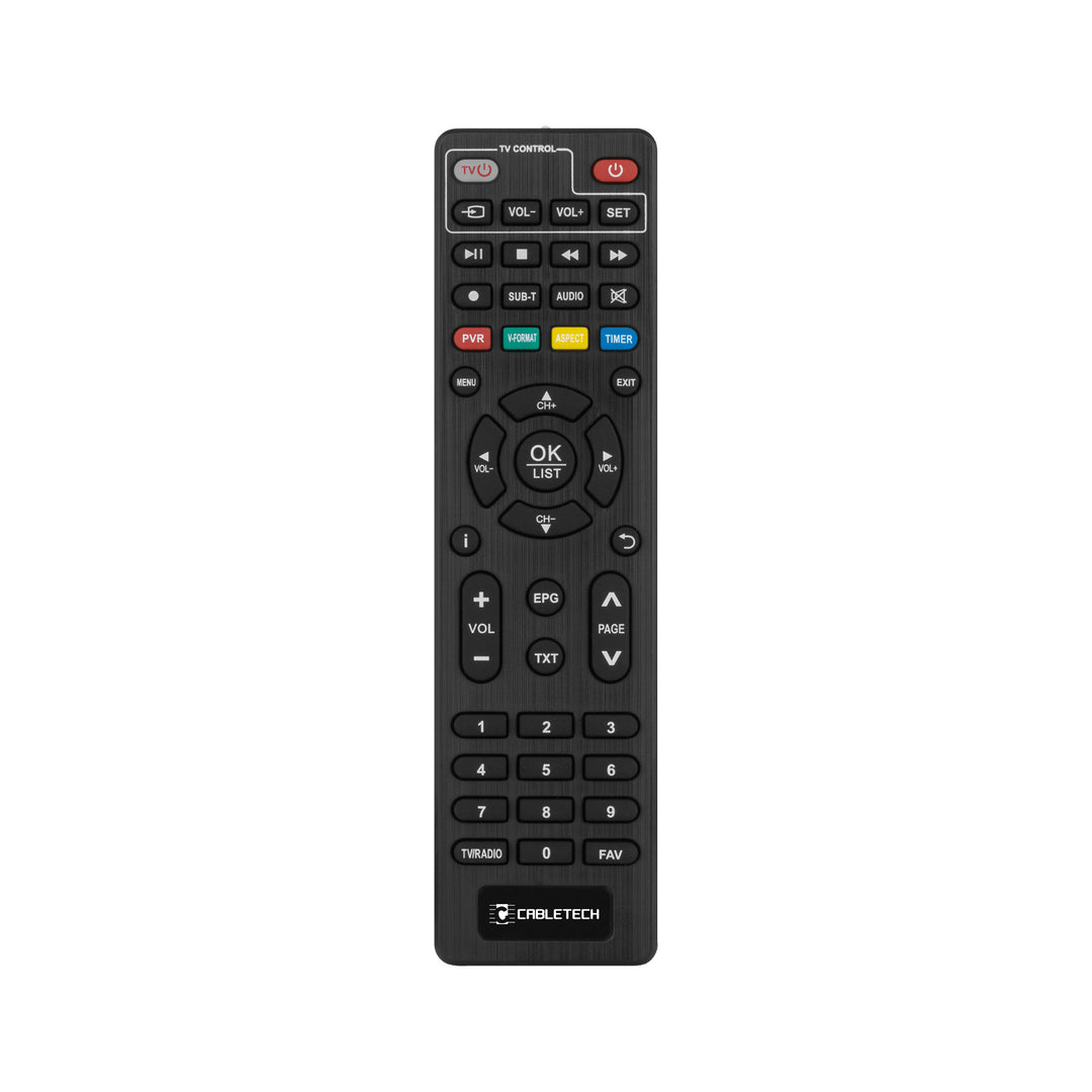 Cabletech Fernbedienung für DVB-T Tuner-Decoder URZ0338 URZ0338A, PIL0354