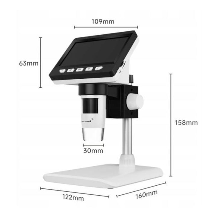 Digitalmikroskop, Digitales Mikroskop LCD-Display, 1000-fache Vergrößerung, 1080p, LXM289
