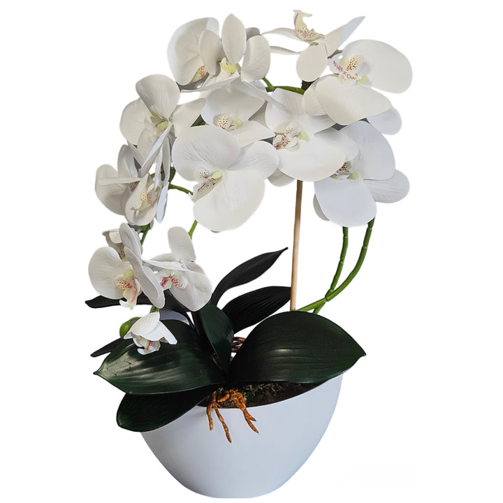 Künstliche Orchidee im Topf Kunstblumen Kunstpflanzen 50 cm