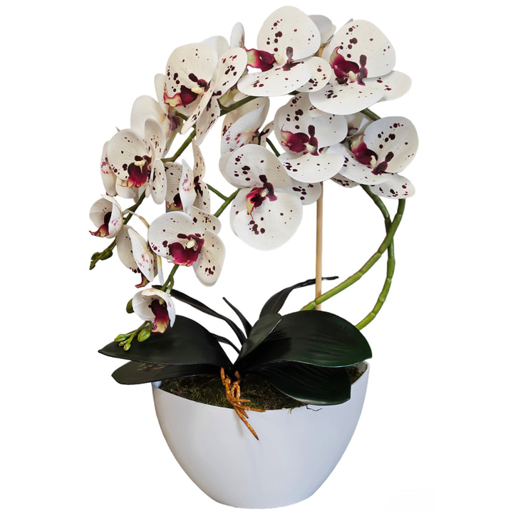 Damich künstliche Orchidee, Blumen, aus Gummi, 2pgk