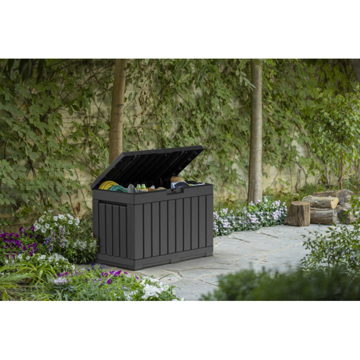 Keter Gartenbox, Graphit, Aufbewahrungsbox, 190L, Kentwood