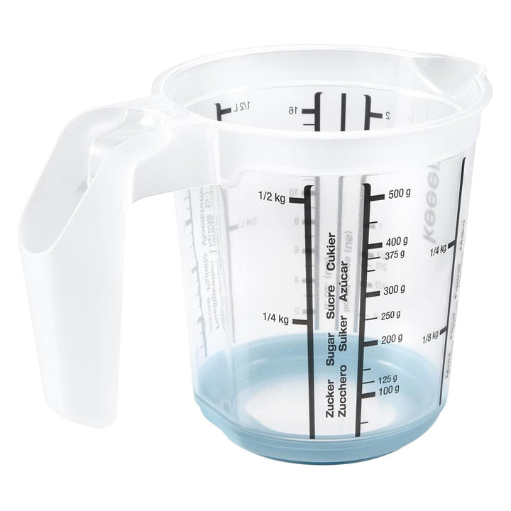 Keeeper Messbecher, rutschfest, mit Henkel, 0,5l, nordisch blau, Masimmo