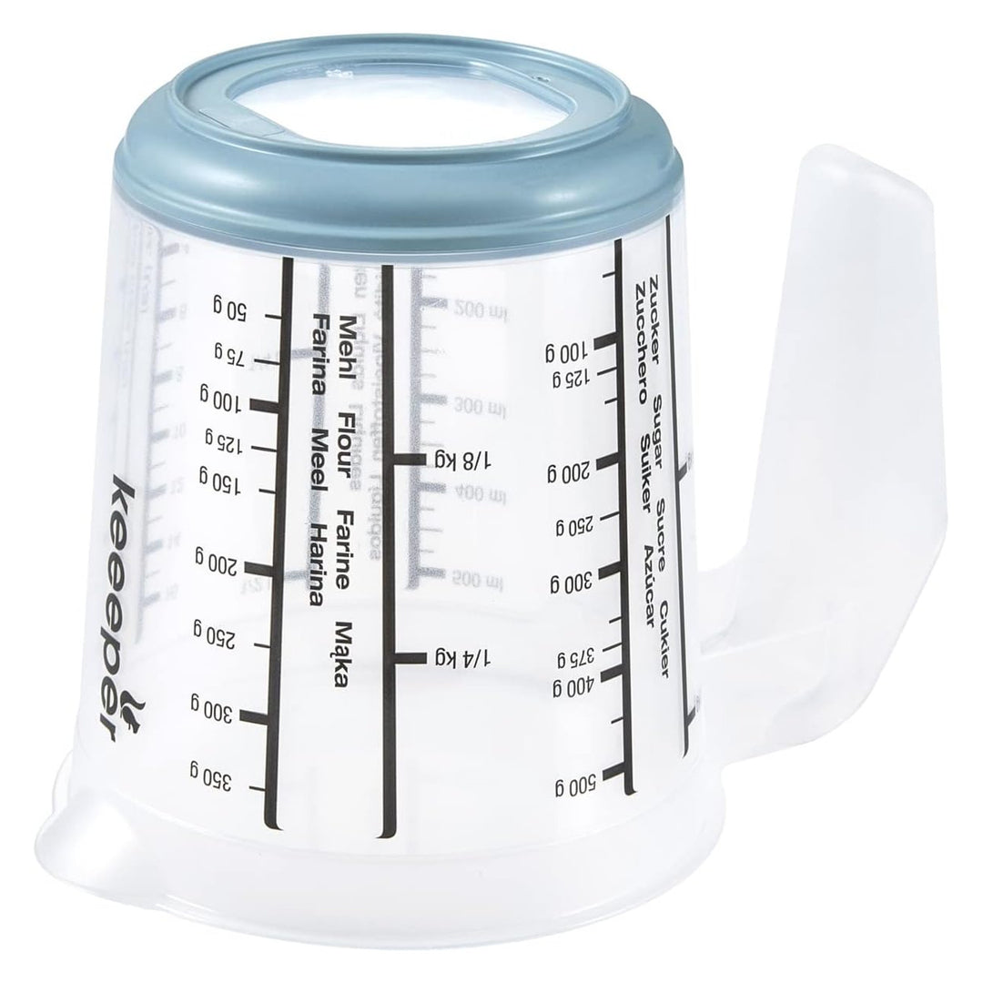 Keeeper Messbecher, rutschfest, mit Henkel, 0,5l, nordisch blau, Masimmo