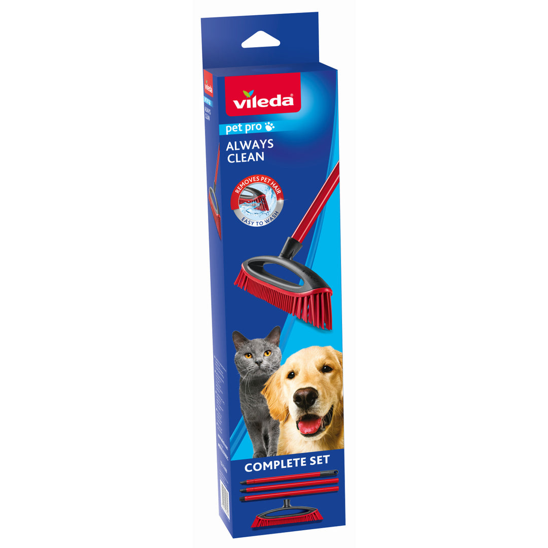 Vileda Haarbürste, Gummiborsten, Always Clean, Pet Pro