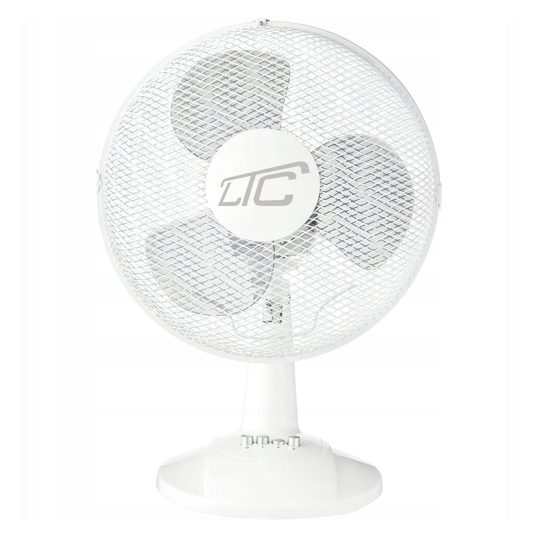 LTC Tischventilator, oszillierend, winkelverstellbar, 38W, weiß, LXWT20