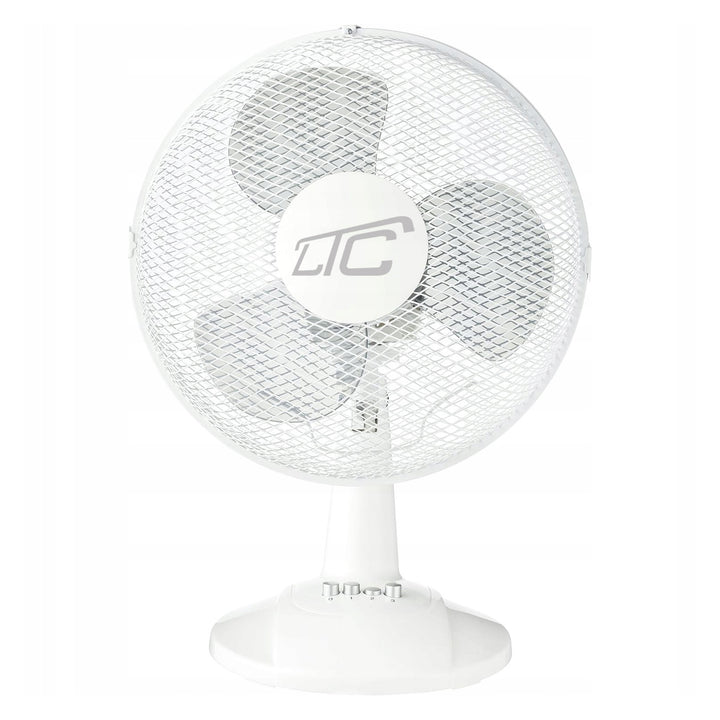 LTC Tischventilator, oszillierend, winkelverstellbar, 38W, weiß, LXWT20