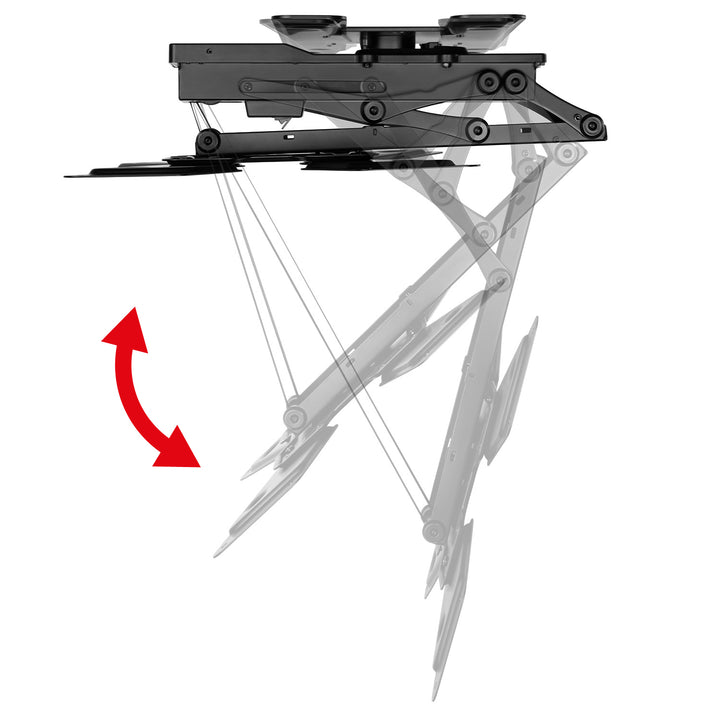 Maclean elektrische Deckenhalterung für TV, TUYA-Unterstützung, max VESA 600x400, 90st schwenkbar, 23"-65", 30kg, MC-491