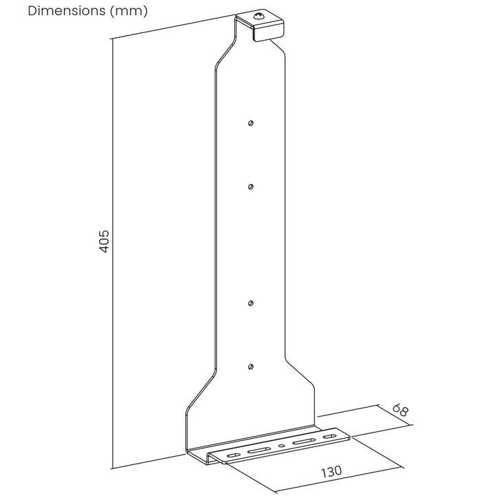 Wandhalterung weiß für Playstation 5 Konsole, 10kg max, NanoRS RS180