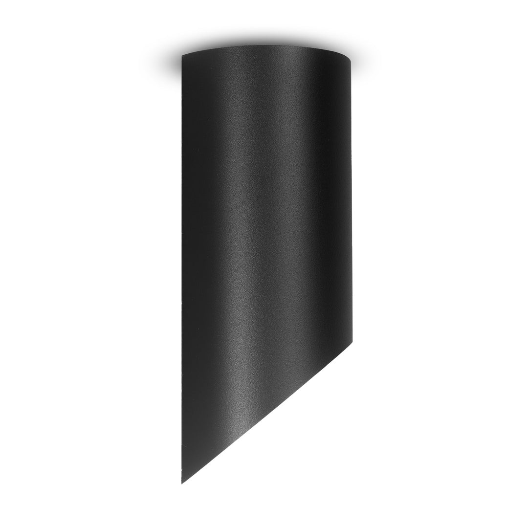 Maclean Aufbauspot / Aufbaustrahler rund, Aluminium, GU10, 55x130mm, schwarz, MCE360 B