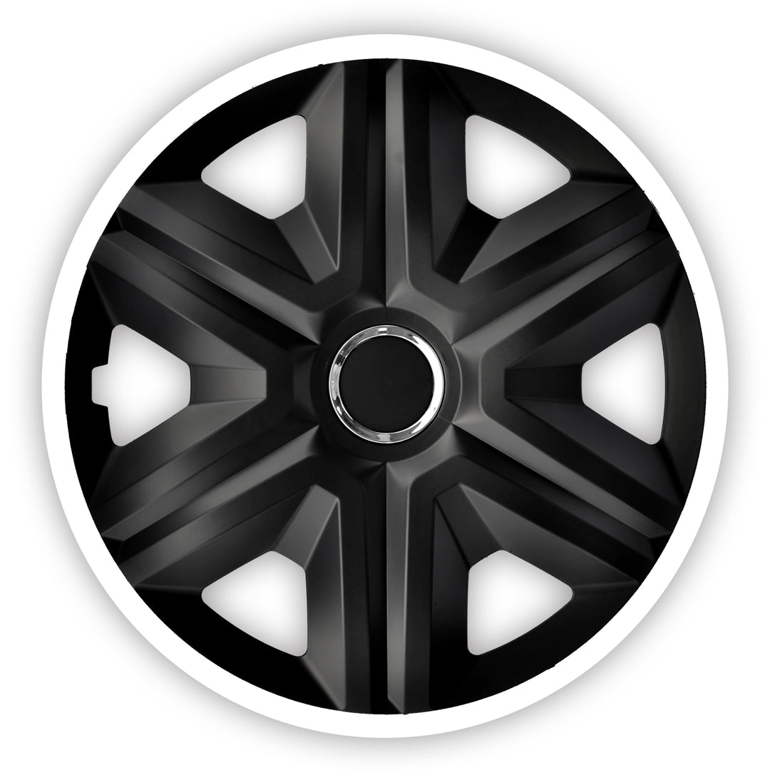 NRM Fast Lux 14" Universal Radkappe schwarz/weiß 1 Stück