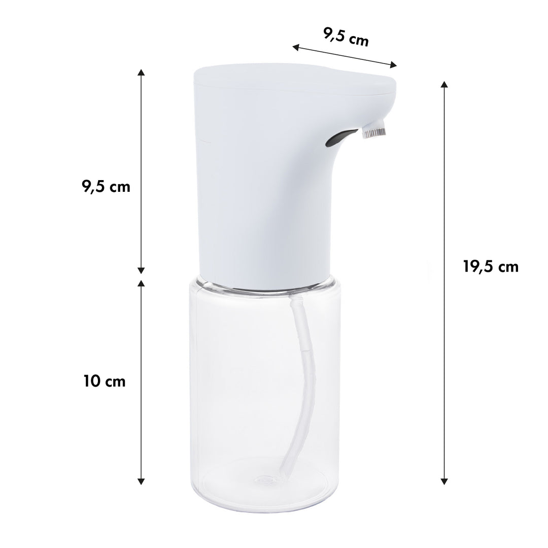 Promedix Automatischer Seifenspender für Flüssigseifen, Desinfektionsflüssigkeiten, 300ml, 4xAA, weiß, PR-540 W