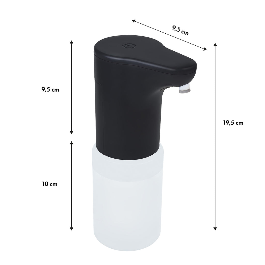 Promedix automatischer Seifenspender für Flüssigseifen, Desinfektionsflüssigkeiten, 300ml, 4xAA, schwarz, PR-540 B