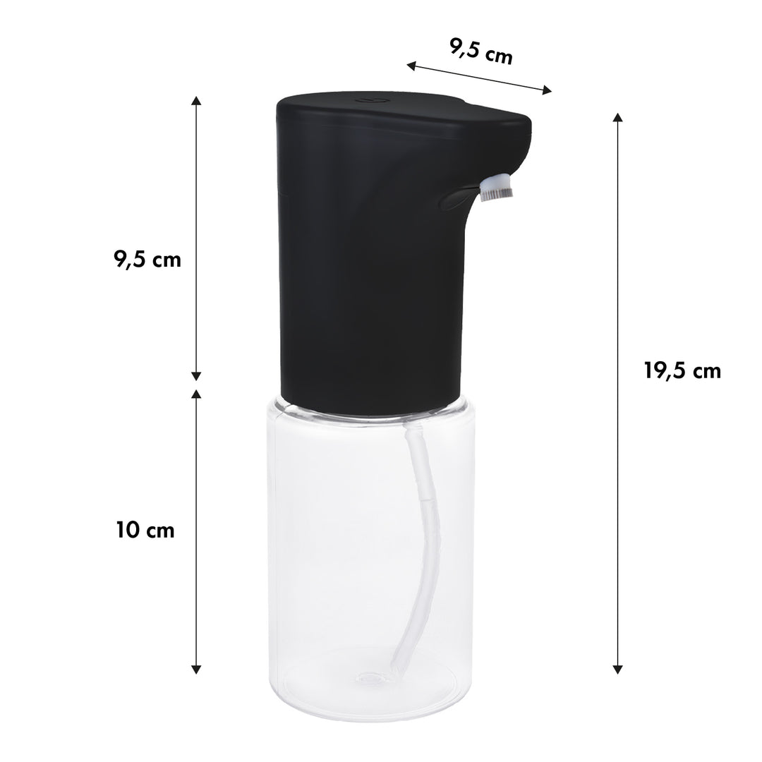 Promedix automatischer Seifenspender für Flüssigseifen, Desinfektionsflüssigkeiten, 300ml, 4xAA, schwarz, PR-540 B