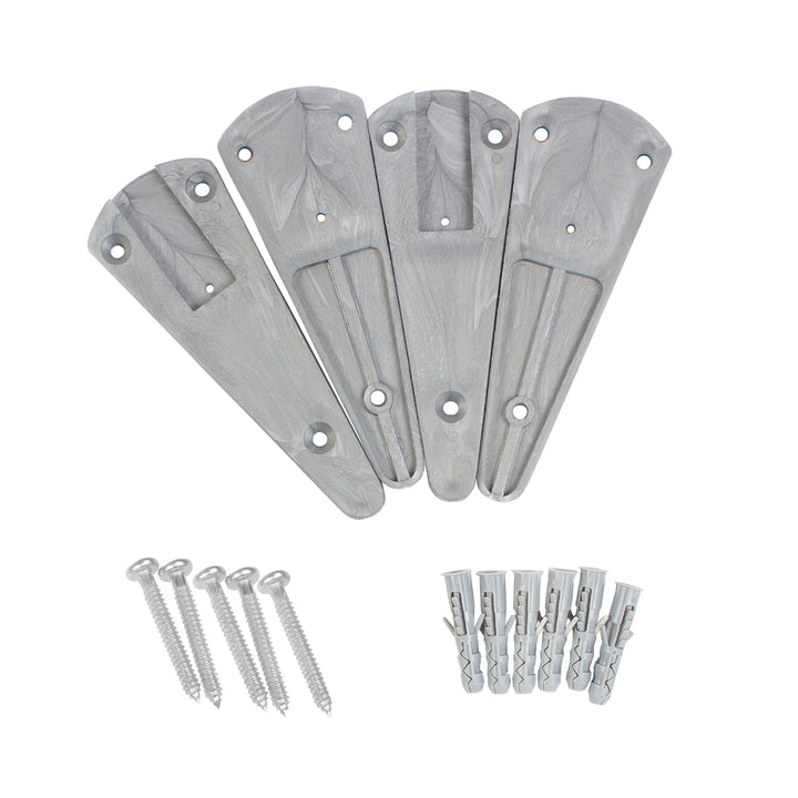 ABJ Wäschetrockner, wandmontiert, klappbar, grau, 70 cm