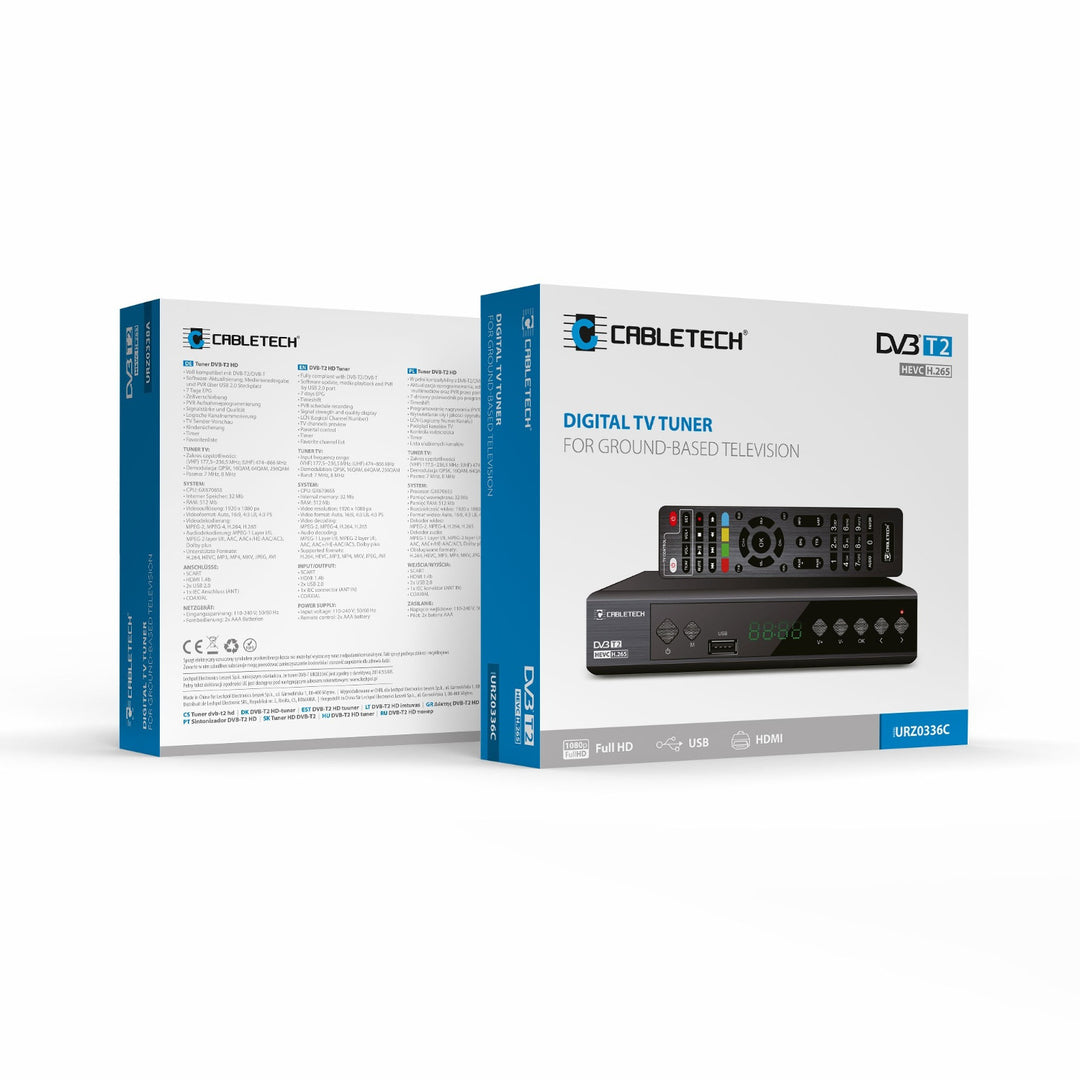 DVB-T2-Tuner mit H.265-HEVC-Decoder KrugerMatz KM0550D, EPG, PVR, Timeshift