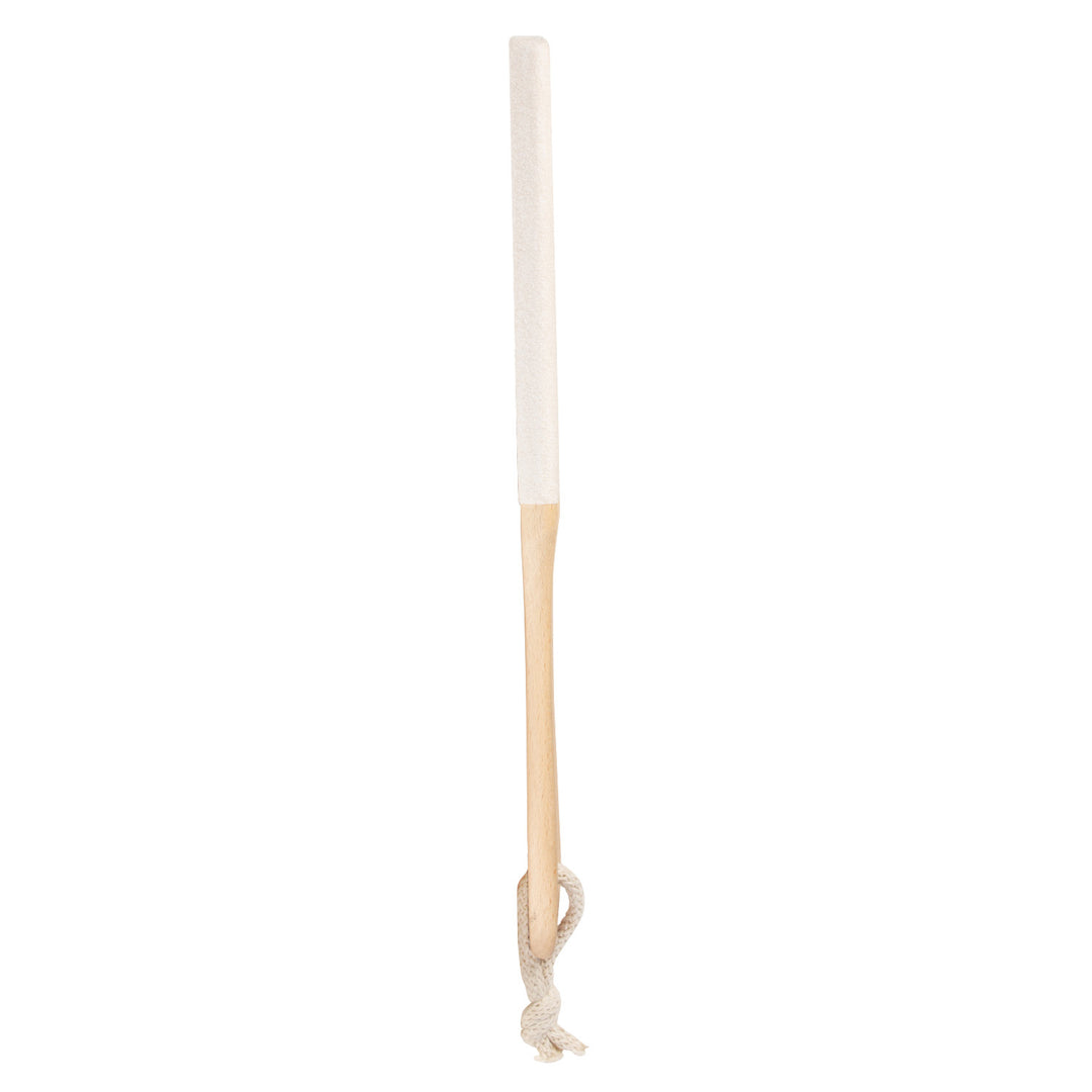 Keramische Fußreibe Holzrahmen ergonomisch handlich