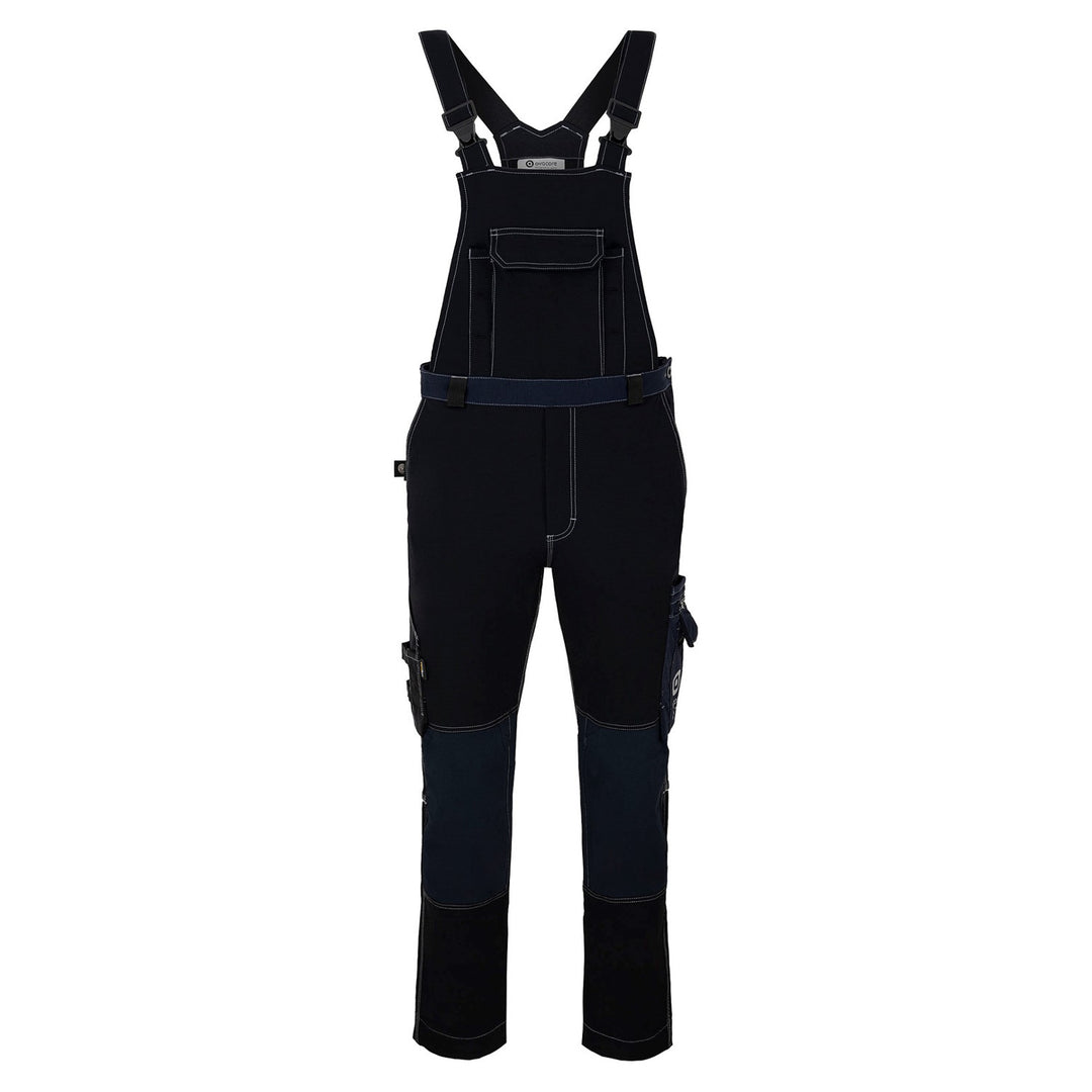 Avacore Latzhose, Stretch, Cordura, schwarz und navy blau, Größe 50, Avaflex