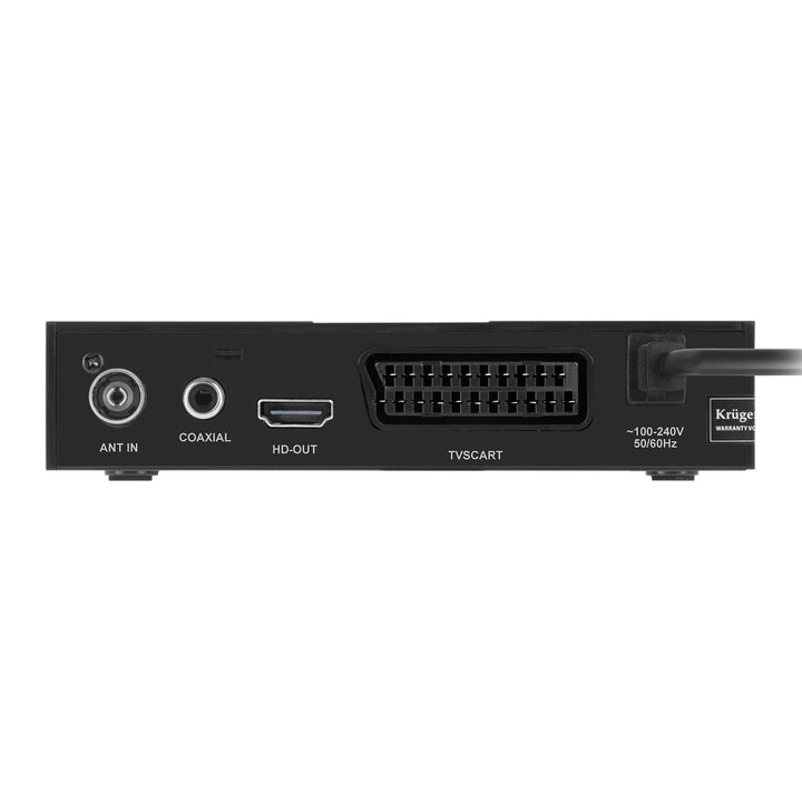 DVB-T2-Tuner und -Decoder KM0550D H.265 HEVC EPG PVR Timeshift Kruger&Matz