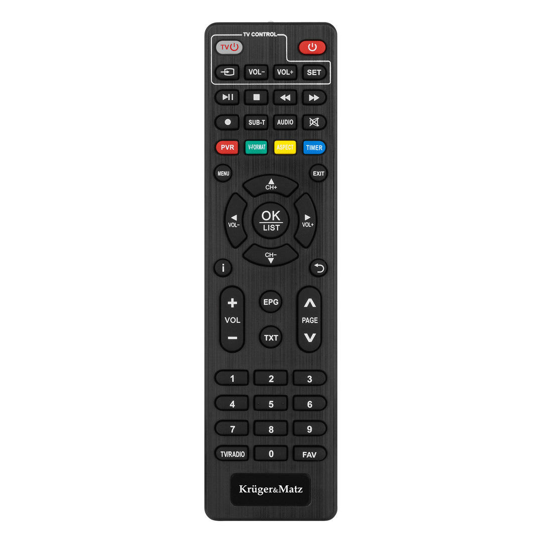 DVB-T2-Tuner und -Decoder KM0550D H.265 HEVC EPG PVR Timeshift Kruger&Matz
