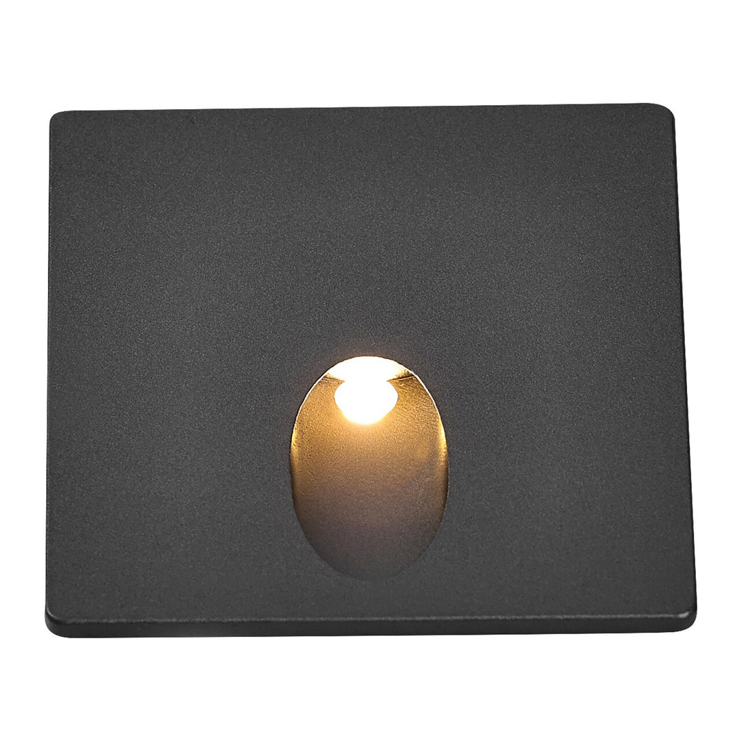 Rabalux Treppenlicht, LED 3W, Farbe warmweiß, schwarz, Boven