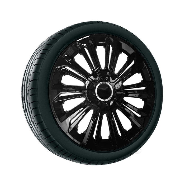Universal Radkappe 15'' NRM Strong schwarz lackiert 1 Stück