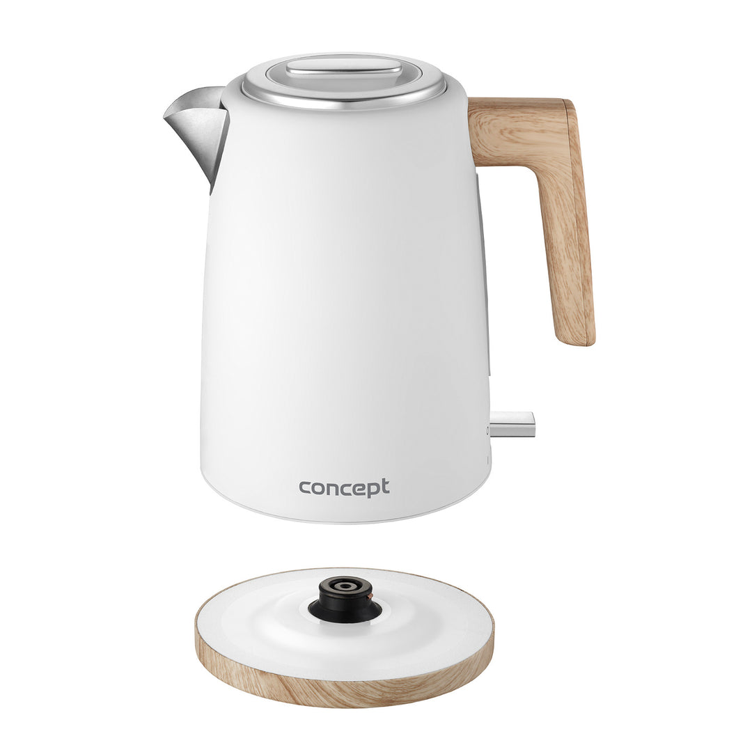 Concept elektrischer Wasserkocher, 2200W, 1,7l, weiß, RK3315