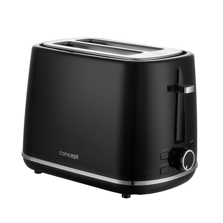 Concept Elektrischer Toaster, 930W, 7 Bräunungsgrade, schwarz, TE2075