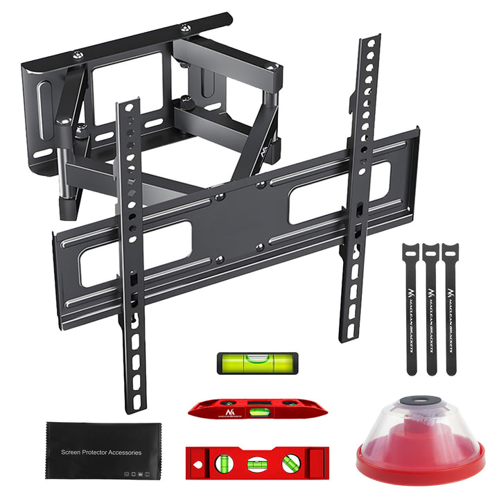 Maclean TV-Halterung, max VESA 400x400, 32-75", 50kg, horizontale und vertikale Winkelverstellung, Wandabstand 80-380mm, schwarz, MC-788