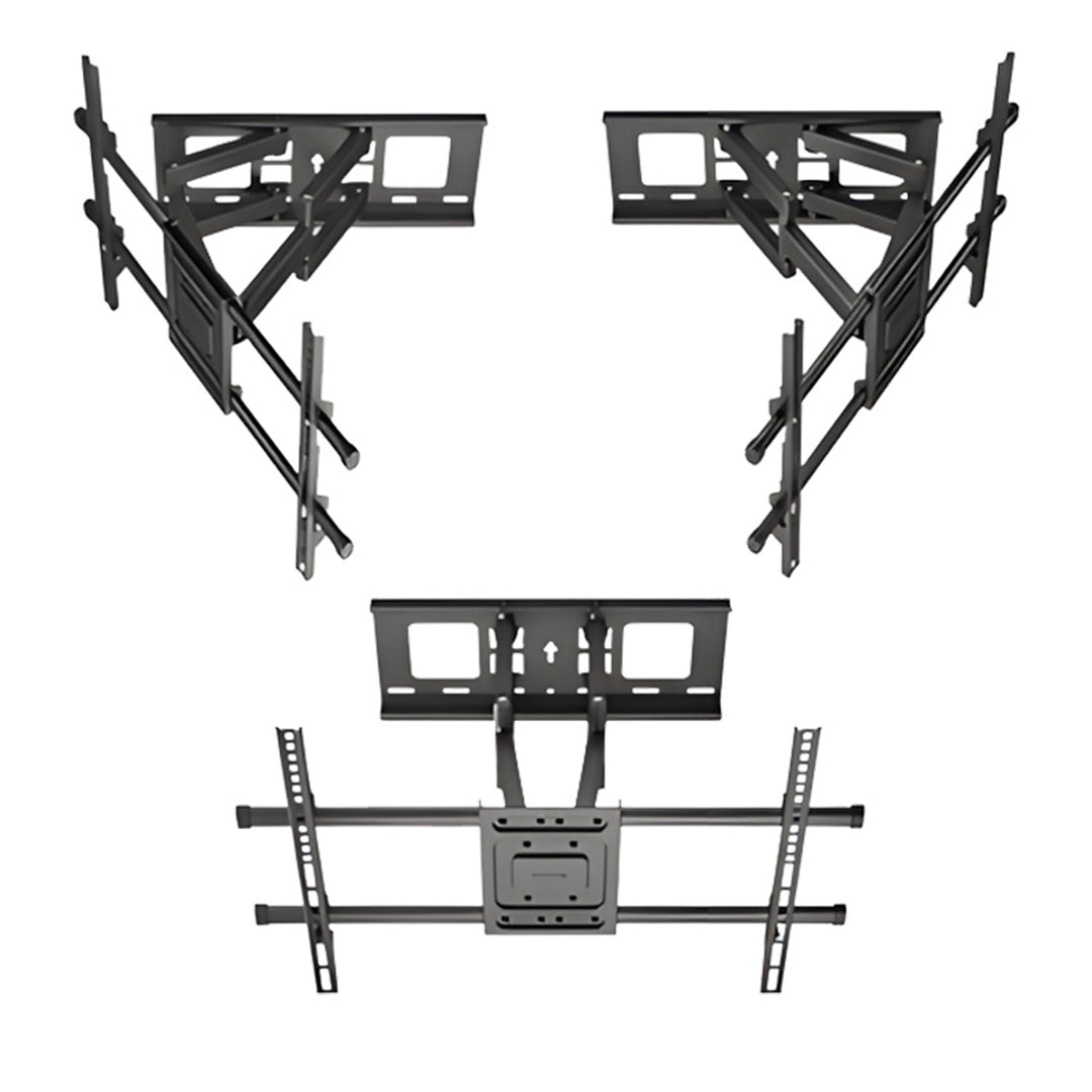 Maclean TV-Halterung, max VESA 600x400, 32-85", 60kg, horizontale und vertikale Winkelverstellung, Wandabstand 65-390mm, schwarz, MC-789