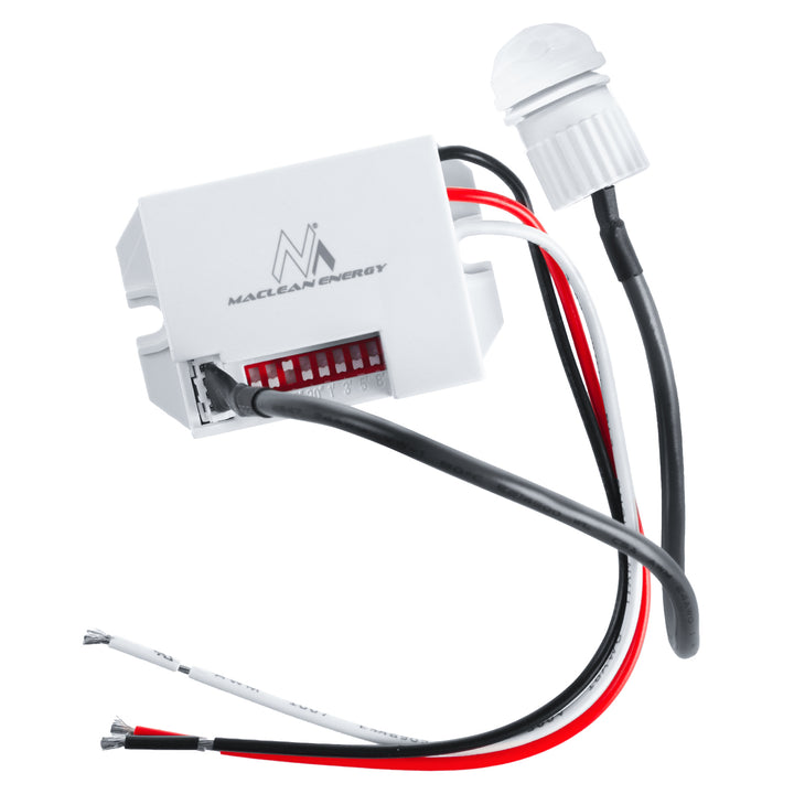 Maclean MCE32 PIR-Bewegungsmelder, mit externem Sensor, 12-24V DC, 360°