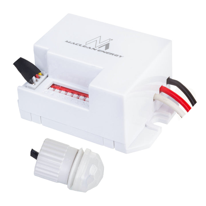 Maclean MCE32 PIR-Bewegungsmelder, mit externem Sensor, 12-24V DC, 360°