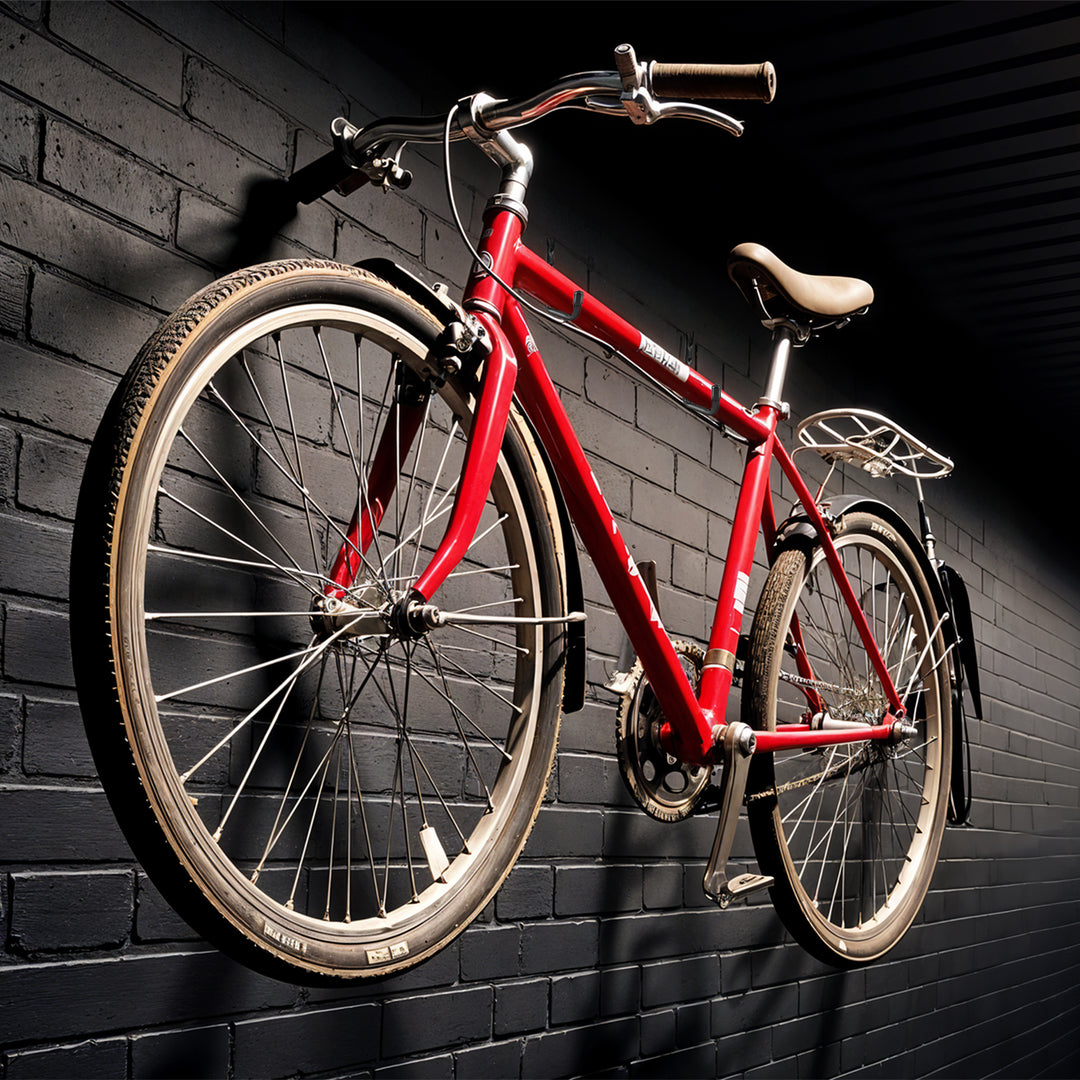 2er Set Maclean Wandhalter, für Reifen, Räder, Leiter, Fahrrad, Stahl, max. Belastung 22kg/Bügel, MC-489